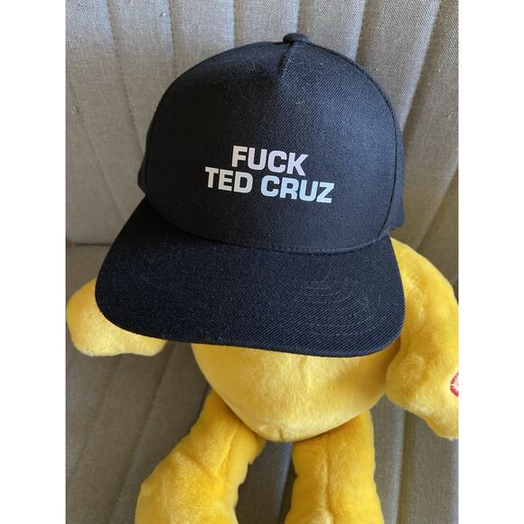 The Classics Accessories - F*CK TED CRUZ Funny Novelty Black Snapback Adjustable Baseball Cap Hat‎ Adult